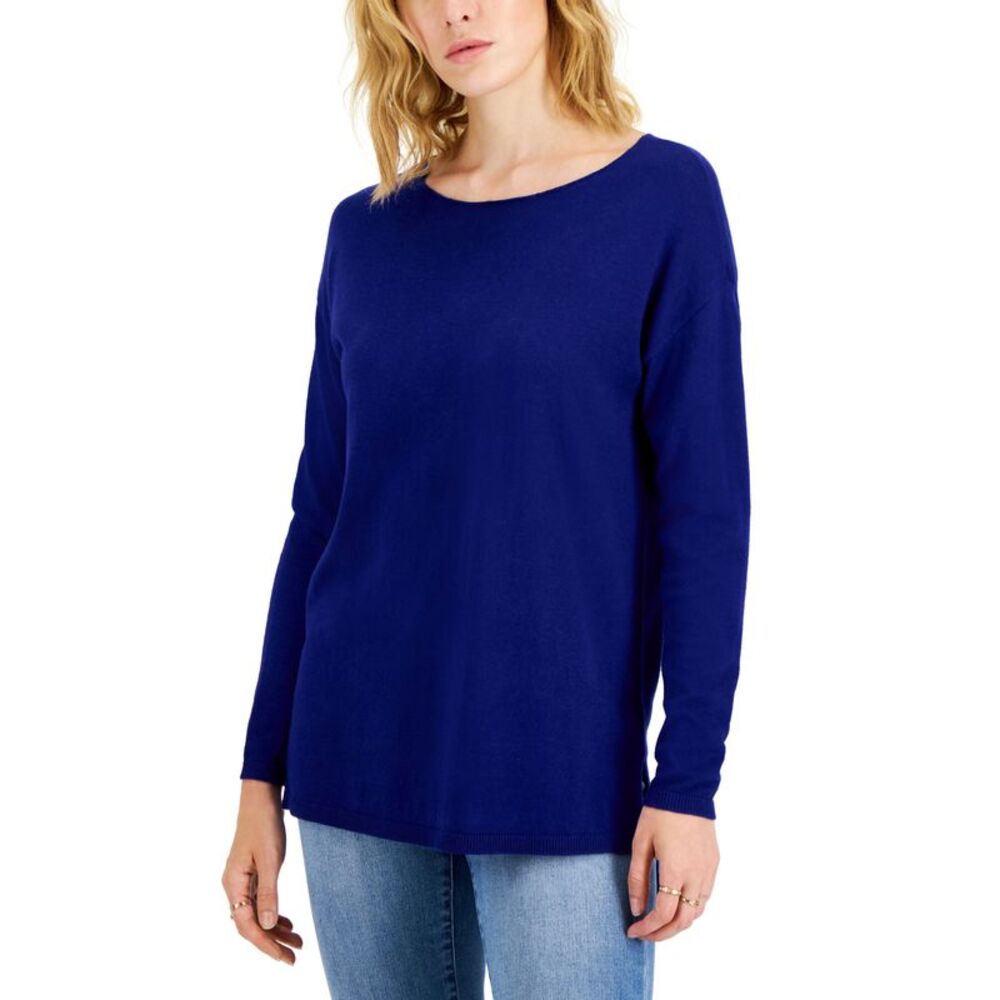 INC International Concepts International Concepts Womens Step Hem Long Sleeve